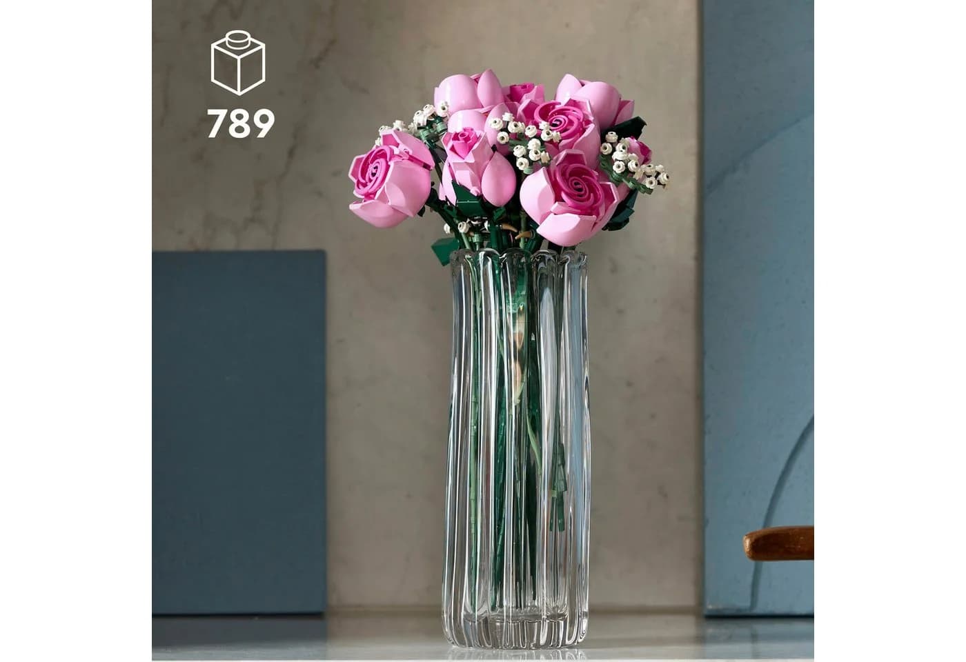 LEGO® Rosa Rosenstrauß 10374 Kunstblumen 789 Teile - Bild 3