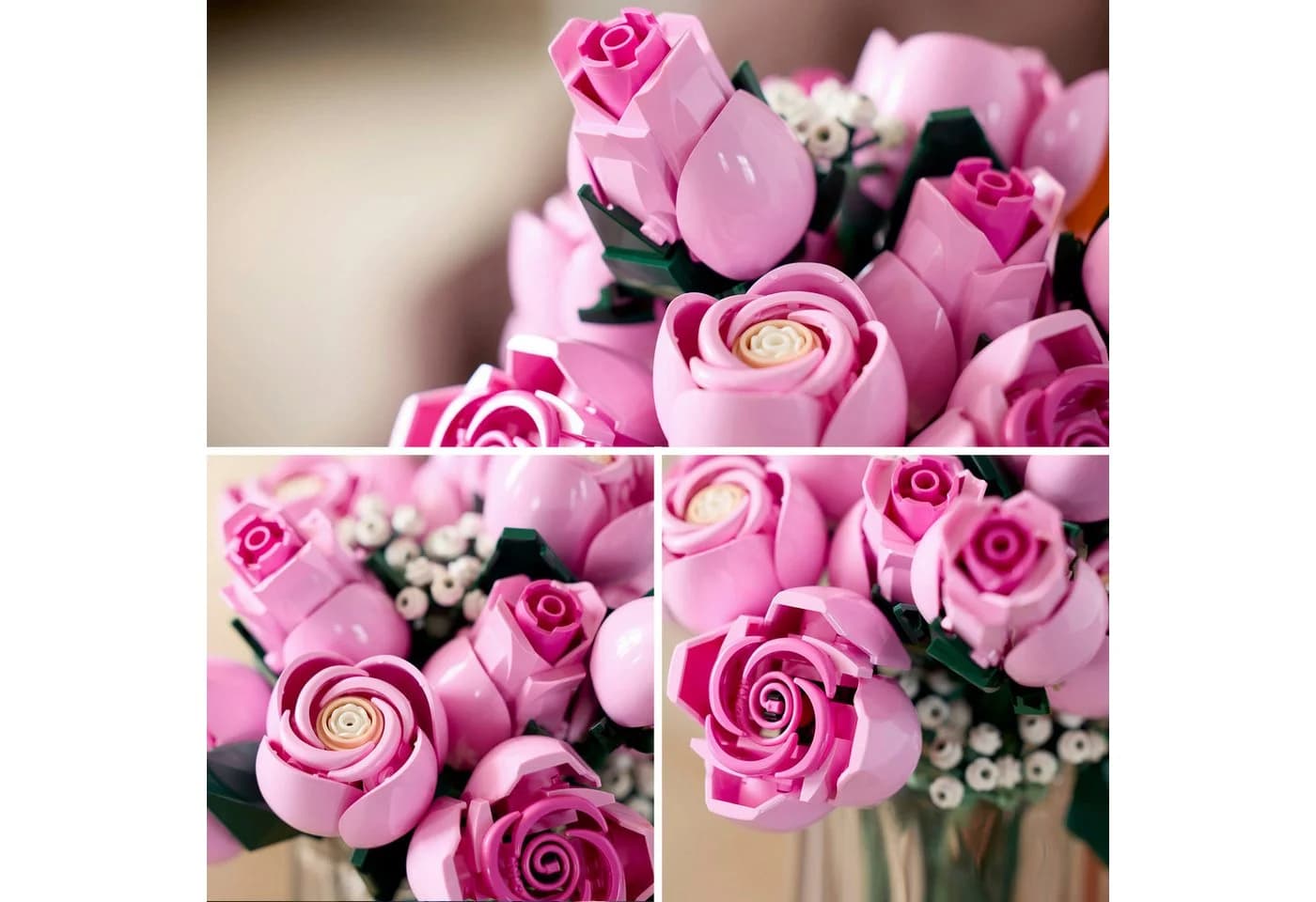 LEGO® Rosa Rosenstrauß 10374 Kunstblumen 789 Teile - Bild 5