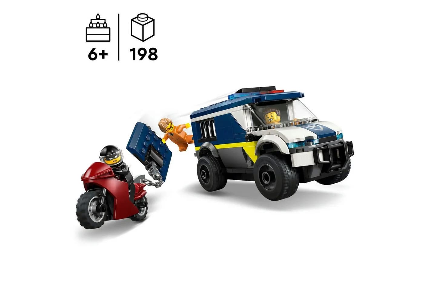 LEGO® Gefangenentransporter (60479) LEGO City Konstruktionsspielsteine 198 St. Made in Europe - Bild 3