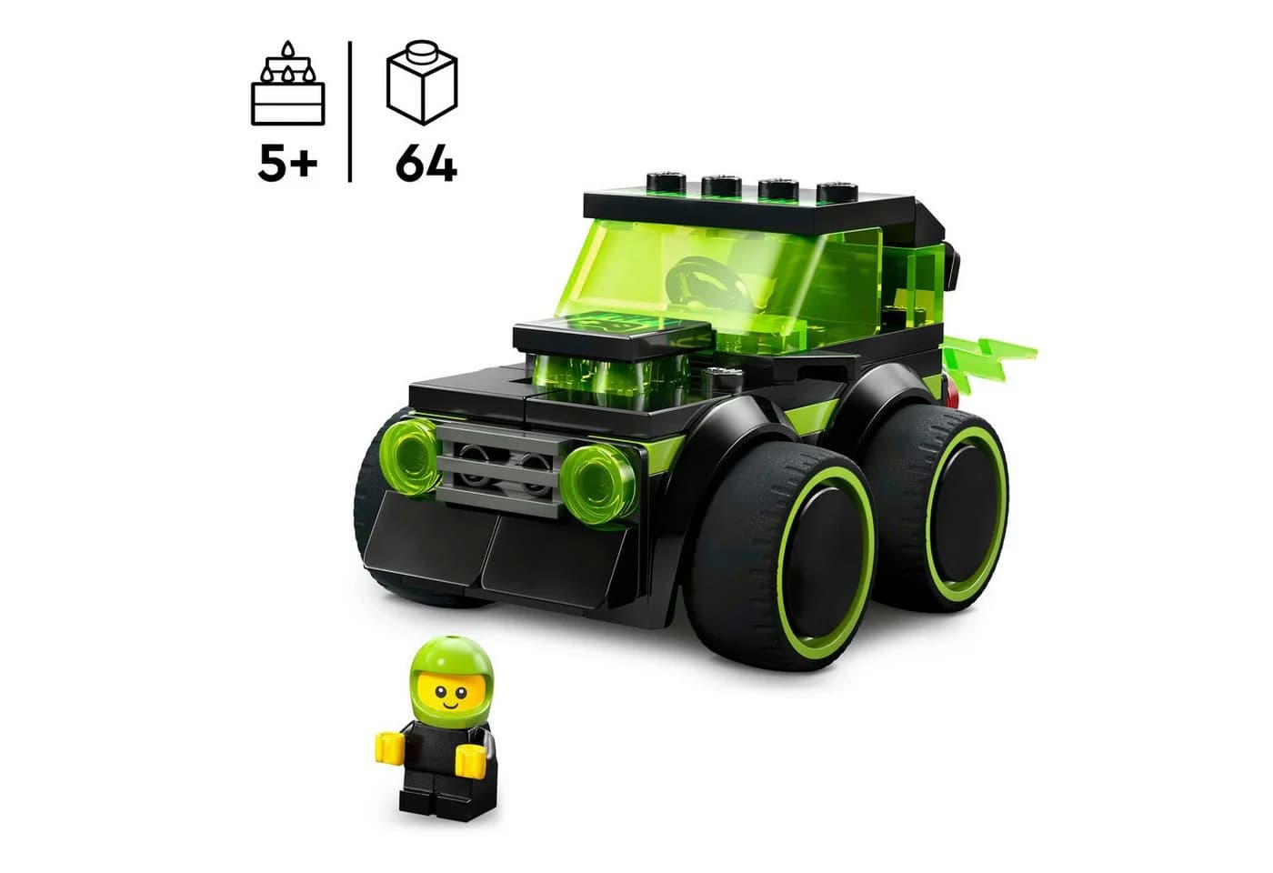 LEGO® Coole Flitzer – Gaming-Rennauto (60484) LEGO City Konstruktionsspielsteine 64 St. Bunt - Bild 3