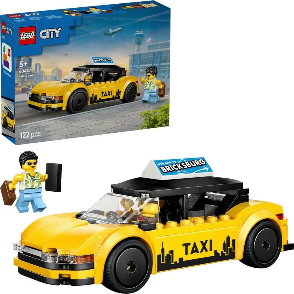 LEGO® Gelbes Taxi 60487 LEGO City Konstruktionsspielsteine 122 St. Made in Europe - Bild 2