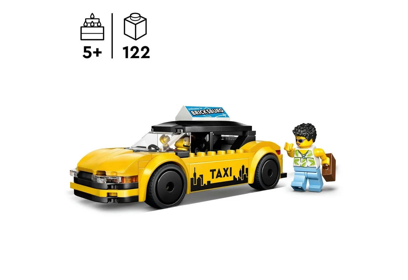 LEGO® Gelbes Taxi 60487 LEGO City Konstruktionsspielsteine 122 St. Made in Europe - Bild 3