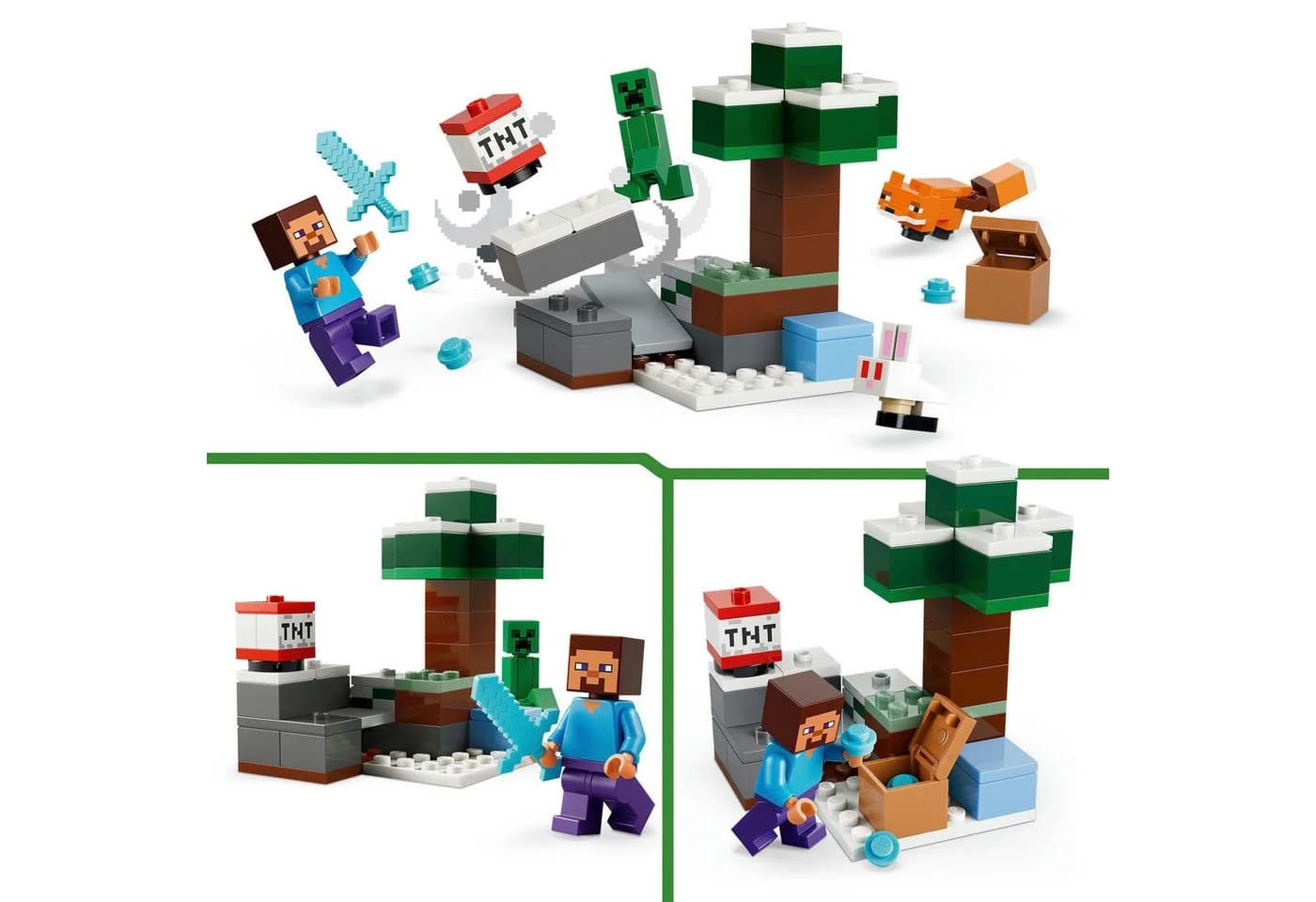 LEGO® Steves Abenteuer in der Taiga (21583) Minecraft Konstruktionsspielsteine 79 Teile - Bild 4