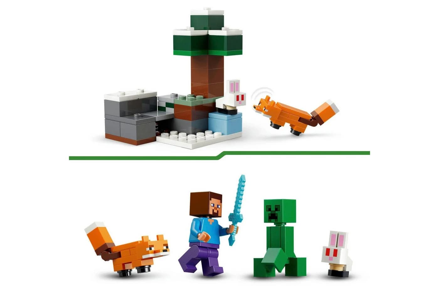 LEGO® Steves Abenteuer in der Taiga (21583) Minecraft Konstruktionsspielsteine 79 Teile - Bild 5