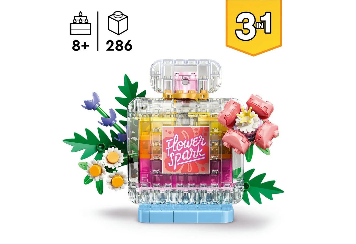 LEGO® Creator Parfümflasche mit Blumendeko 3-in-1 Set 286 Teile - Bild 3