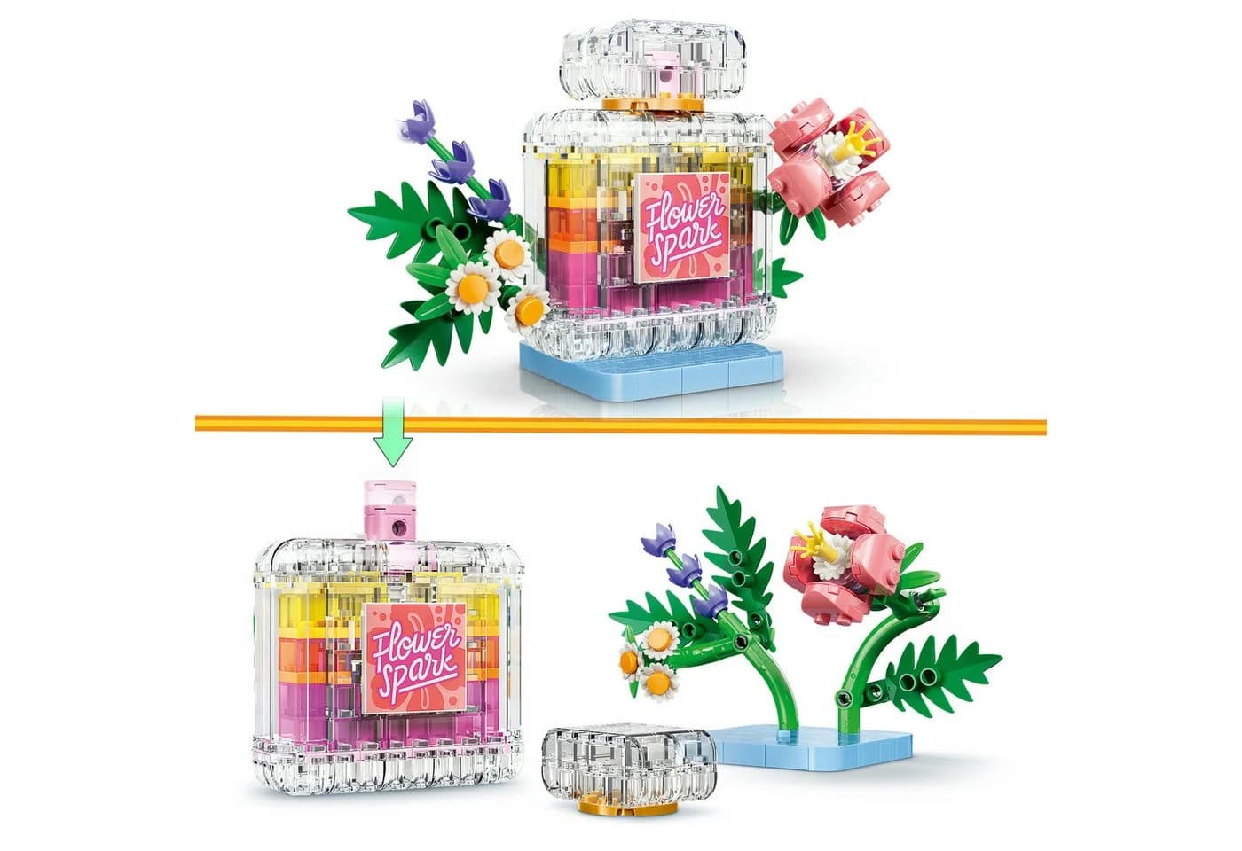 LEGO® Creator Parfümflasche mit Blumendeko 3-in-1 Set 286 Teile - Bild 4