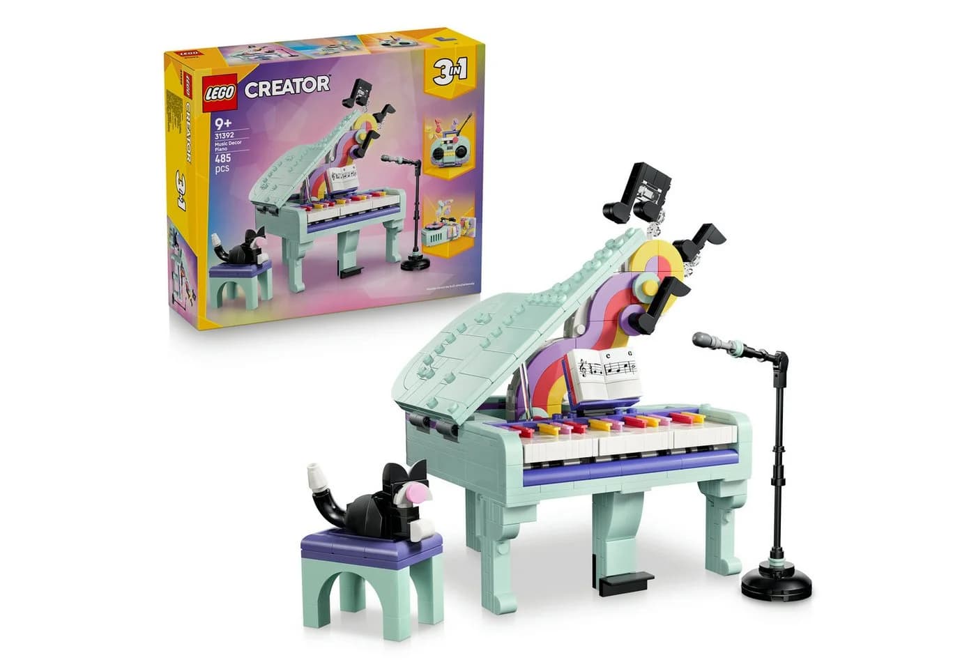 LEGO Creator Deko-Klavier mit Katze 31392 Bauset - Bild 2