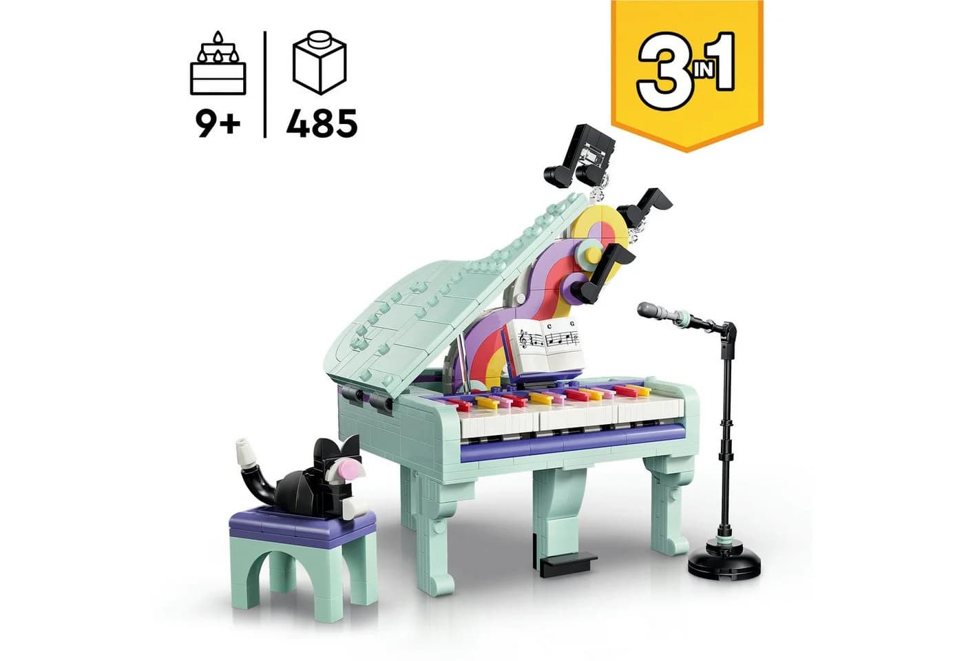 LEGO Creator Deko-Klavier mit Katze 31392 Bauset - Bild 3
