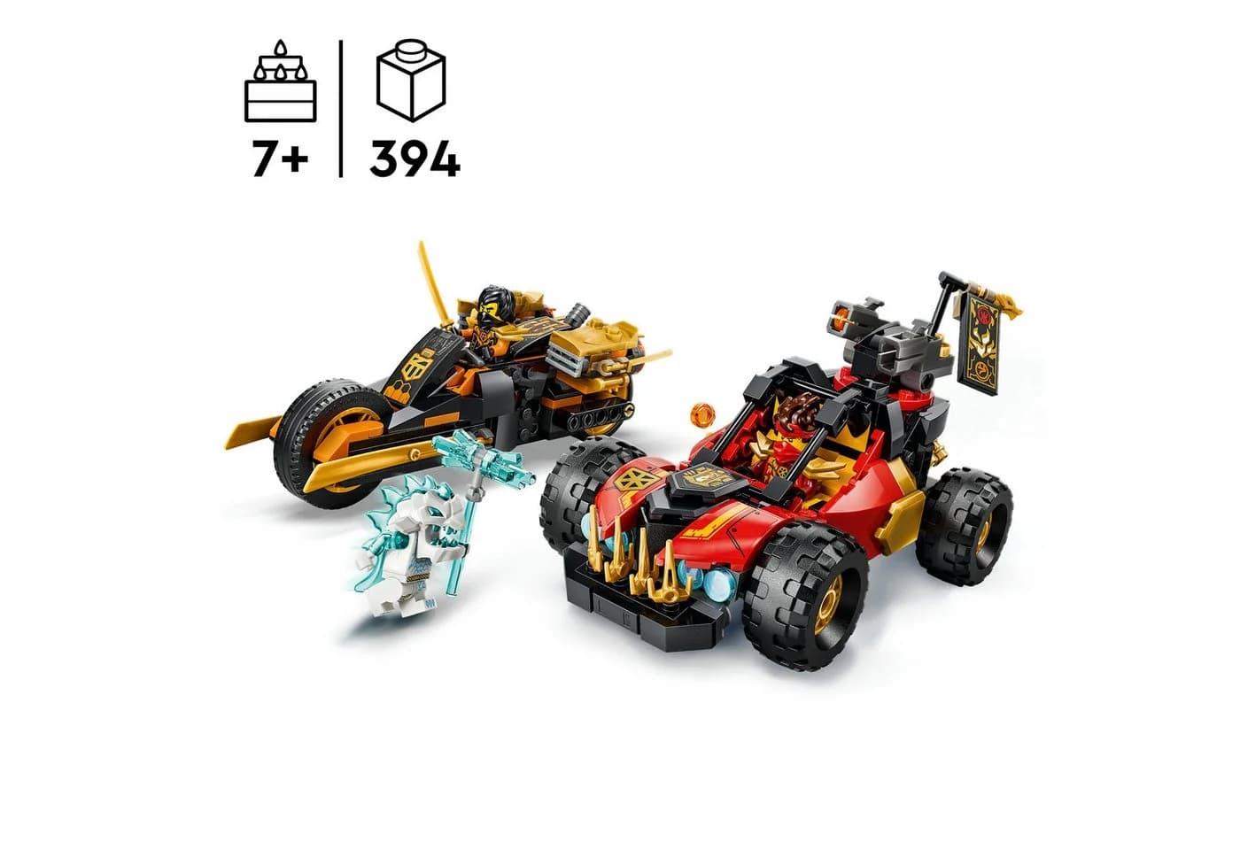 LEGO Ninjago Kais und Coles Kombi-Flitzer 71864 Bauset mit 394 Teilen - Bild 3