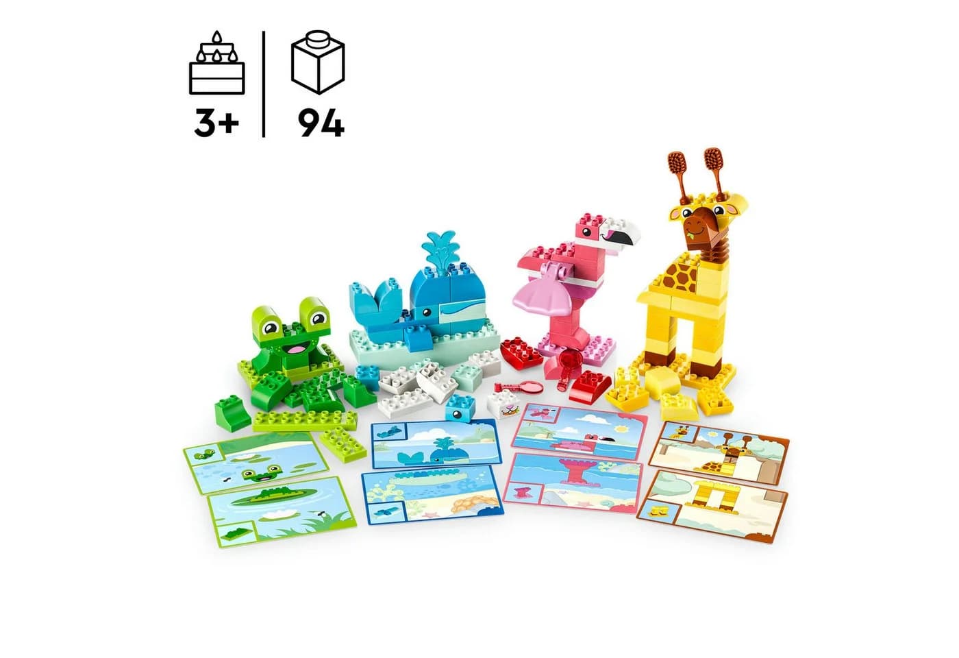 LEGO DUPLO Wir Bauen Tiere 10472 - 94 Bunte Bausteine - Bild 3