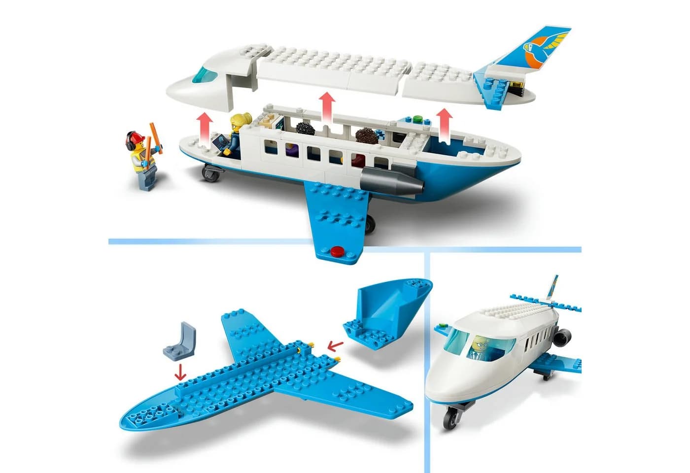 LEGO City Passagierjet 60492 Bauset 118 Teile Bunt - Bild 5