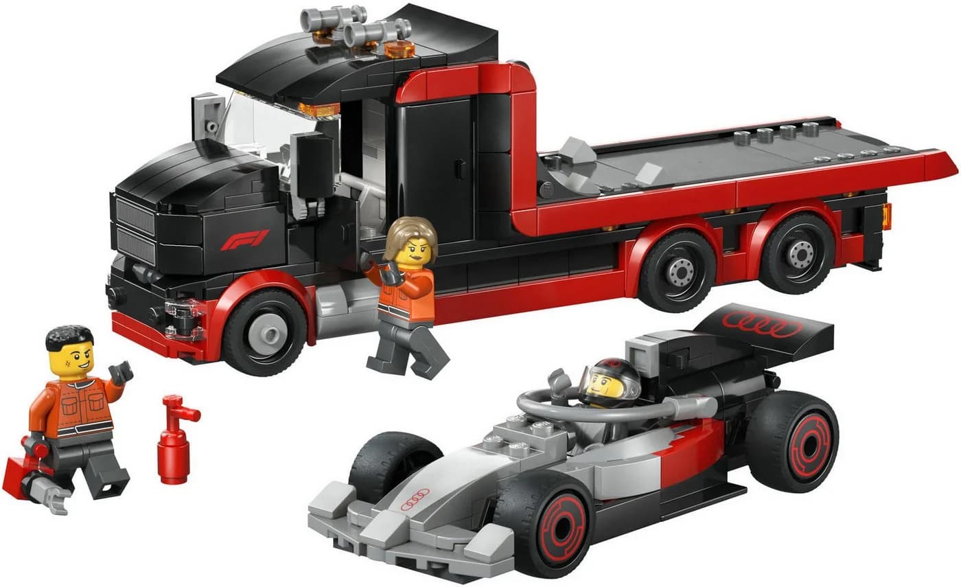 LEGO® F1 Truck mit Audi F1 Rennwagen 60493 Bunt