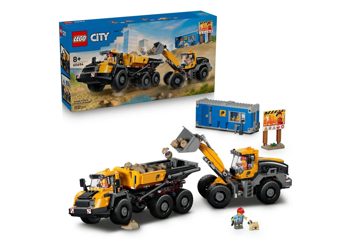 LEGO City Kipplaster und Schaufellader 60494 Bauset 1132 Teile - Bild 2