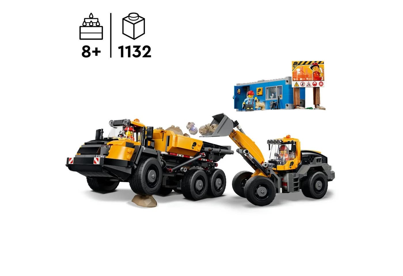 LEGO City Kipplaster und Schaufellader 60494 Bauset 1132 Teile - Bild 3