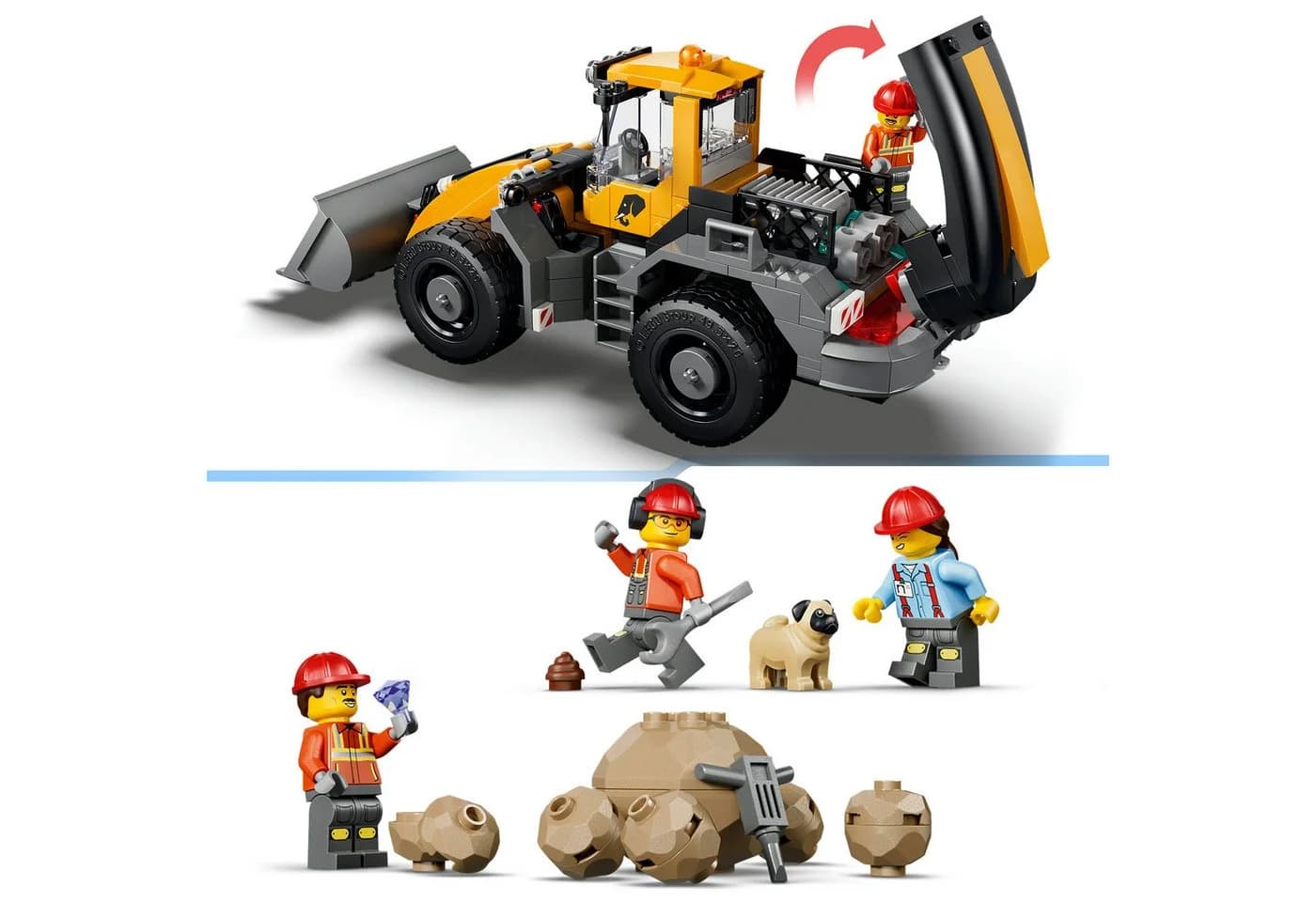 LEGO City Kipplaster und Schaufellader 60494 Bauset 1132 Teile - Bild 5