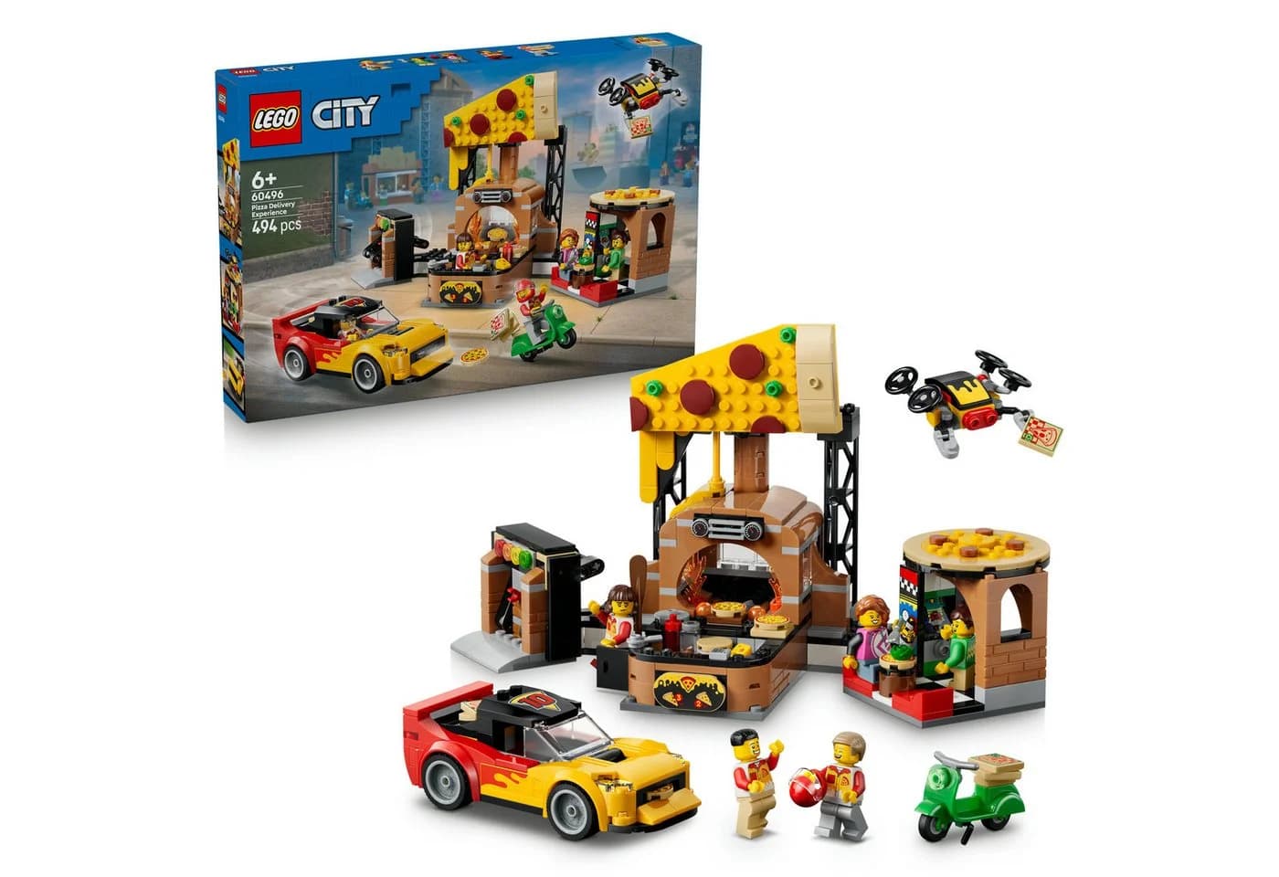 LEGO City Pizza-Liefererlebnis 60496 Bunt 494 Teile - Bild 2