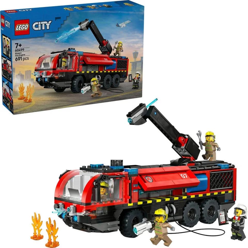 LEGO® Flughafenlöschfahrzeug 60499 LEGO City Konstruktionsspielsteine 691 St. Made in Europe - Bild 2