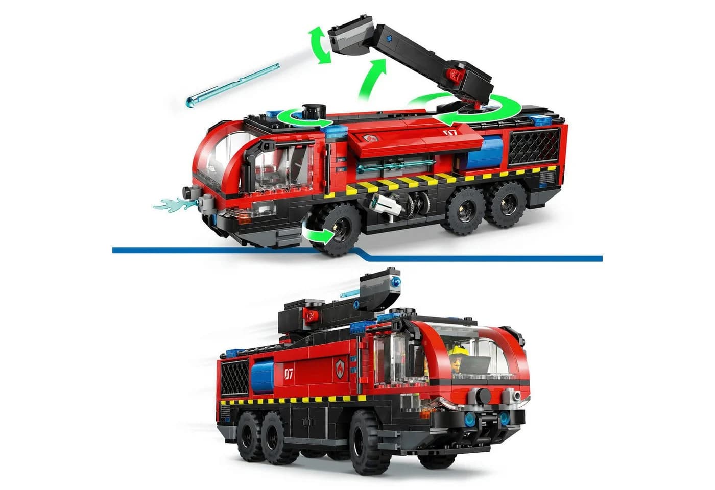 LEGO® Flughafenlöschfahrzeug 60499 LEGO City Konstruktionsspielsteine 691 St. Made in Europe - Bild 4