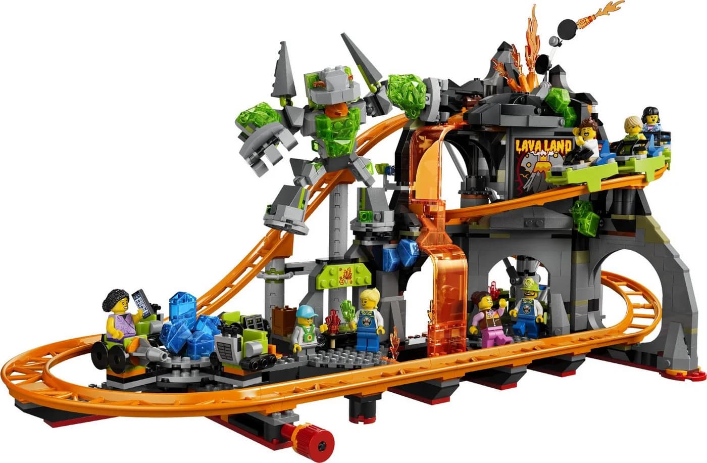 LEGO City 60501 Lava Land-Achterbahnpark Konstruktionsspielsteine Bunt