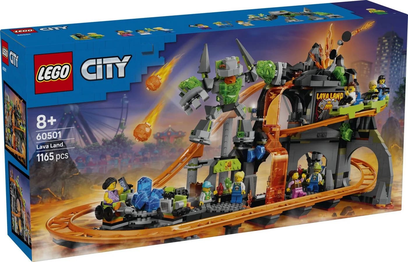 LEGO City 60501 Lava Land-Achterbahnpark Konstruktionsspielsteine Bunt - Bild 2