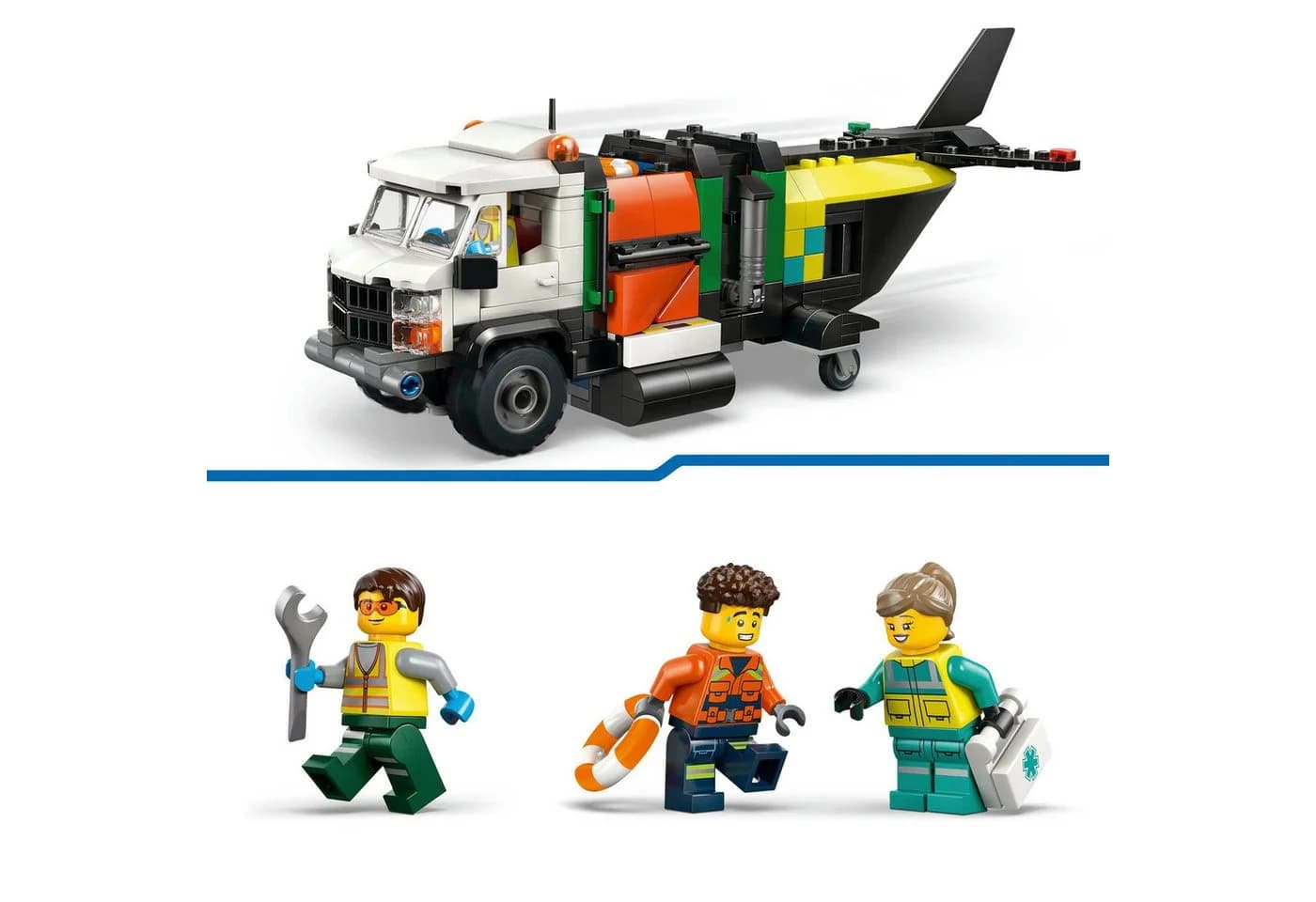 LEGO® City Kombinationsset Flugzeug, Wartungsfahrzeug, Luftkissenboot 60505 - Bild 5