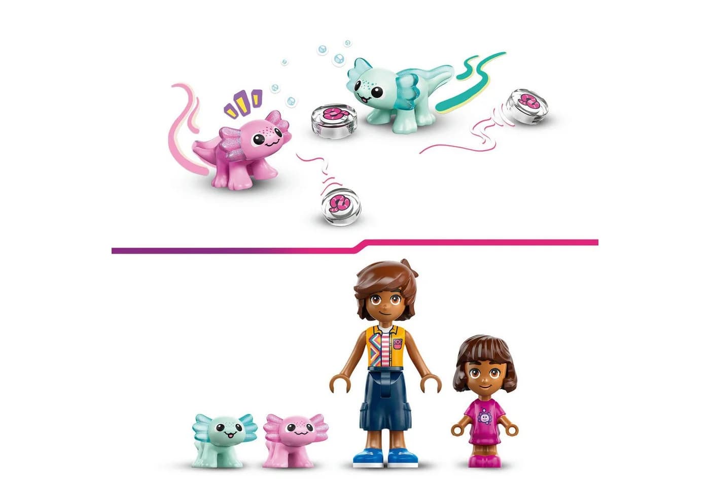 LEGO® Axolotl-Abenteuerboot (42681) mit Spielfiguren und Mini Axolotls - Bild 4