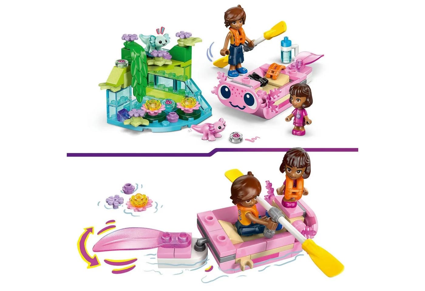 LEGO® Axolotl-Abenteuerboot (42681) mit Spielfiguren und Mini Axolotls - Bild 5