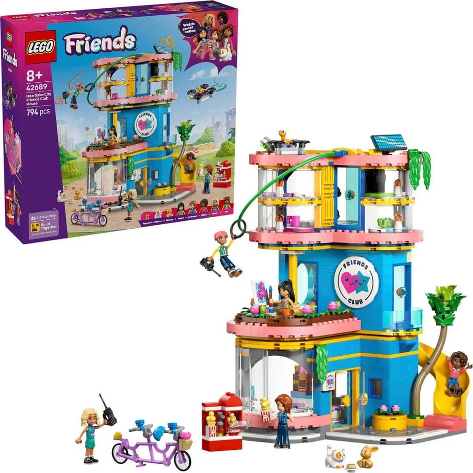 LEGO® Heartlake City Clubhaus der Freunde (42689) LEGO Friends Konstruktionsspielsteine 794 St. Made in Europe - Bild 2