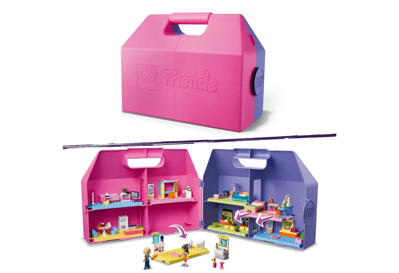 LEGO® Friends Kreativer Puppenhauskoffer 42697 mit 355 Teilen - Bild 4