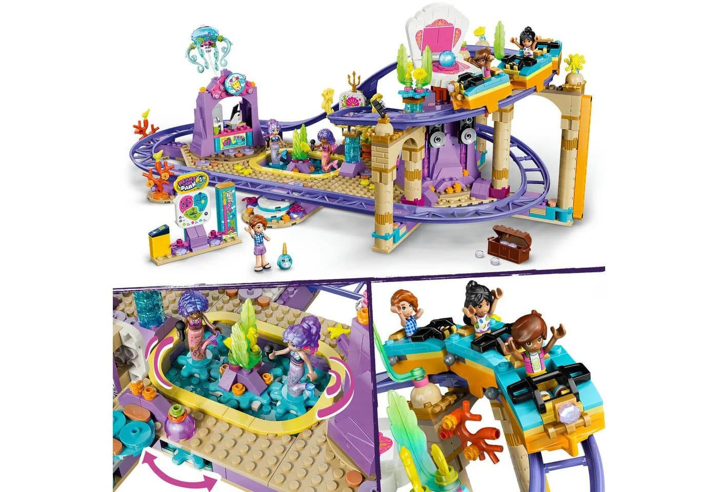 LEGO Friends Meerjungfrauen-Achterbahn 42703 Bauset 864 Teile - Bild 4
