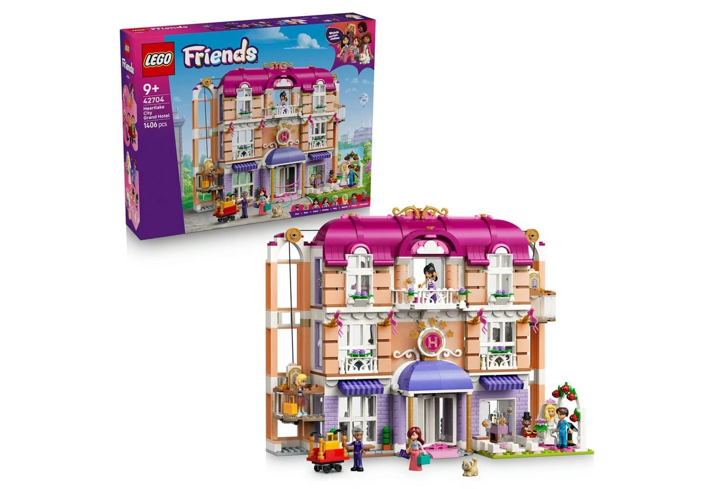 LEGO Friends Grandhotel Heartlake City 42704 Bauset 1406 Teile - Bild 2