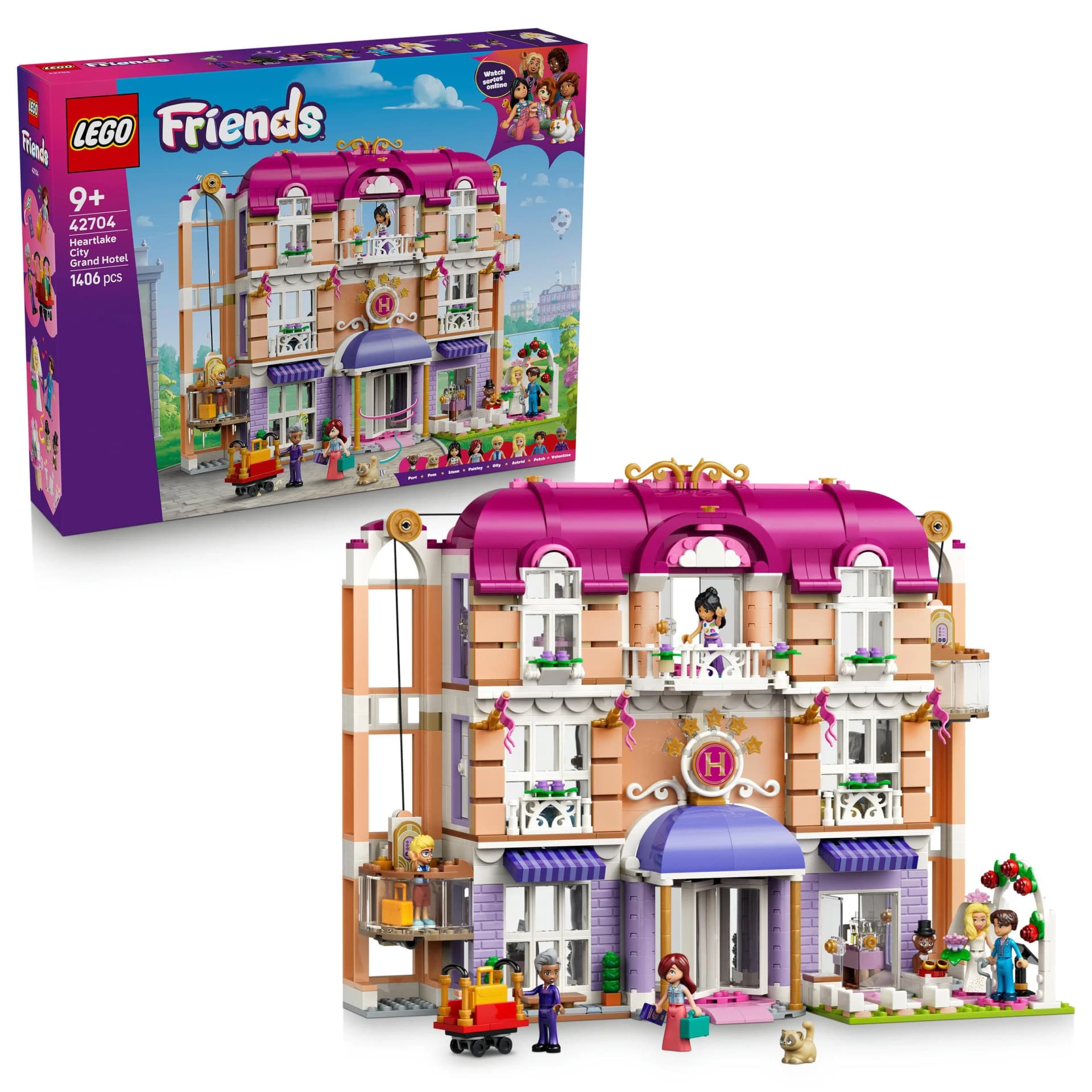 LEGO Friends Grandhotel Heartlake City 42704 Bauset 1406 Teile - Bild 3