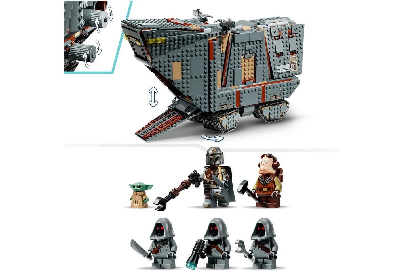 LEGO Star Wars Offworld Sandkrawler und Schlammhorn 75453 Bunt - Bild 5