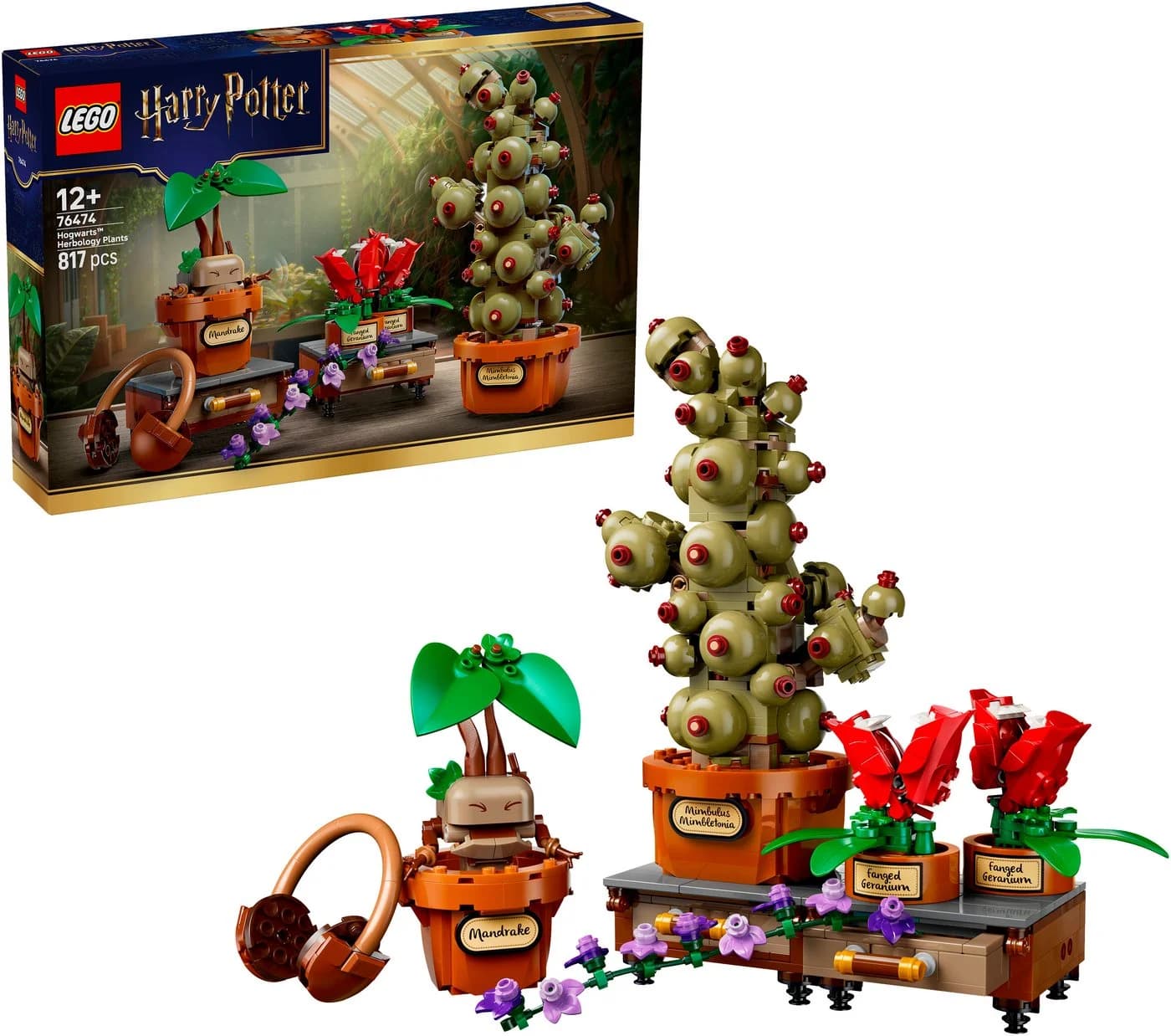 LEGO Harry Potter Schloss Hogwarts Kräuterkunde-Pflanzen 76474 Bunt - Bild 2