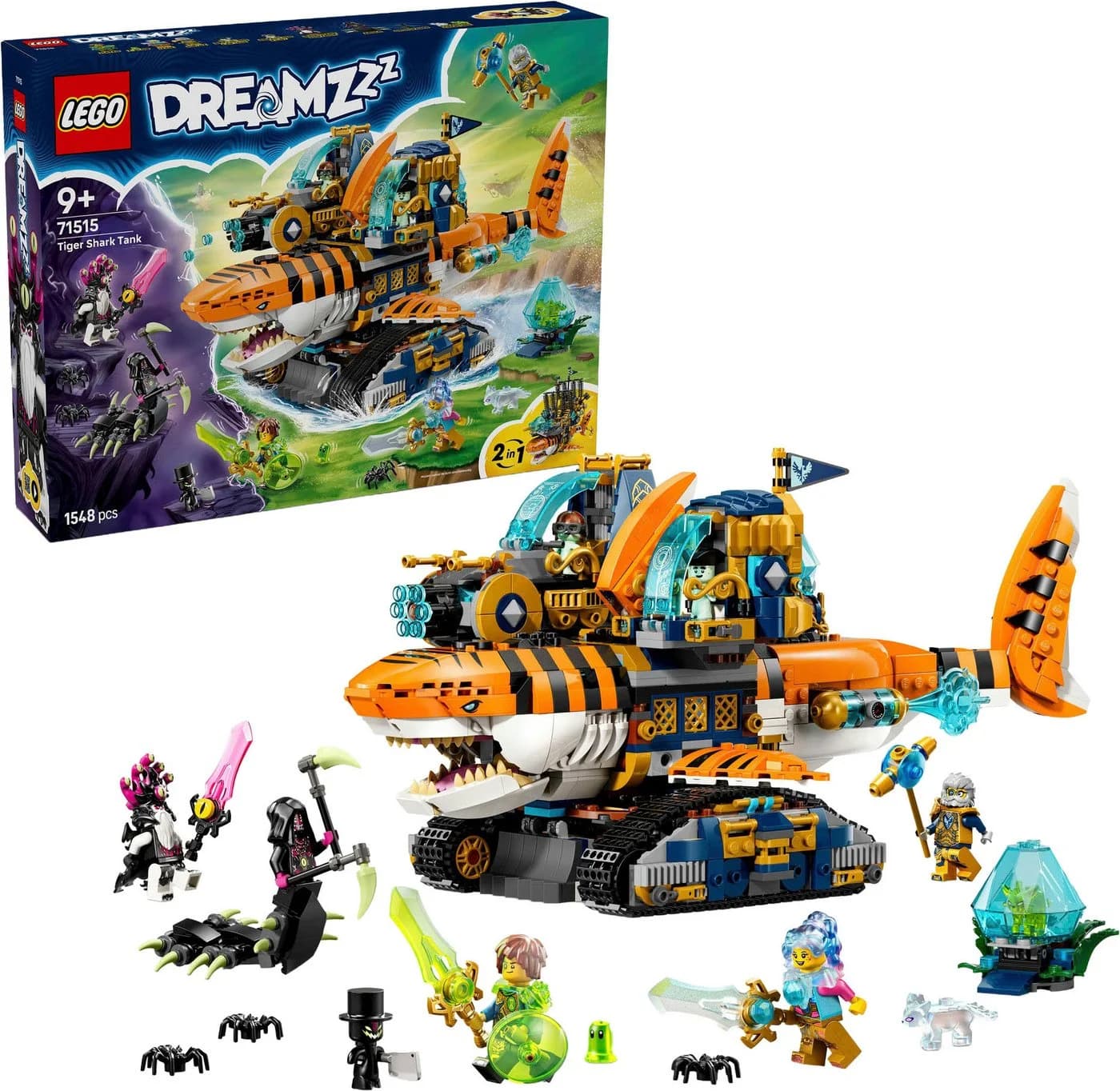 LEGO Tigerhai-Fahrzeug 71515 LEGO DREAMZzz Konstruktionsspielsteine 1548 St - Bild 2