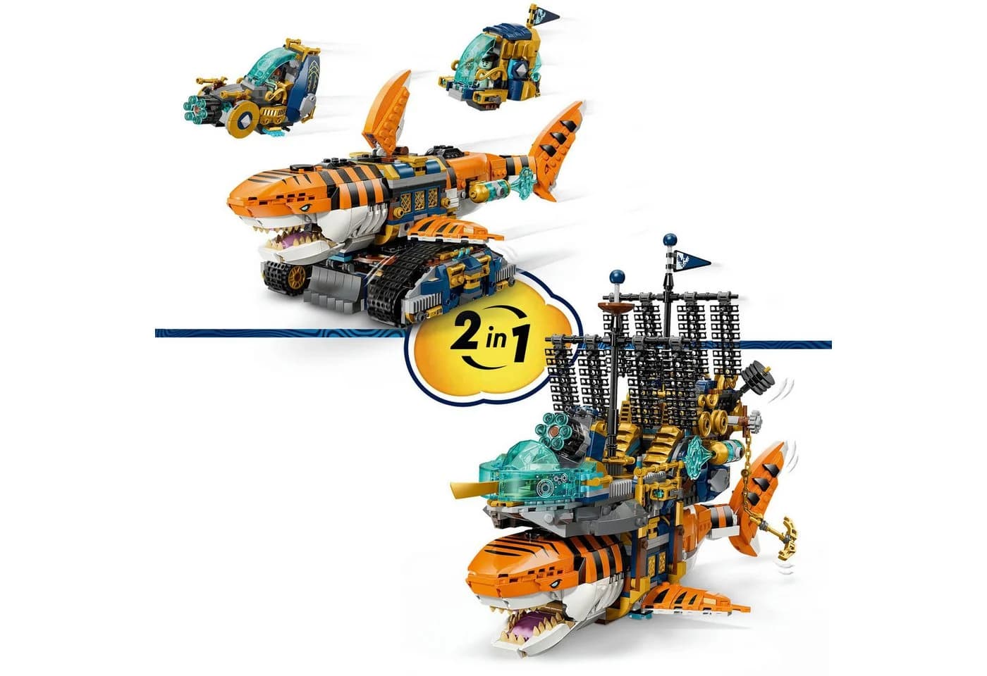 LEGO Tigerhai-Fahrzeug 71515 LEGO DREAMZzz Konstruktionsspielsteine 1548 St - Bild 5
