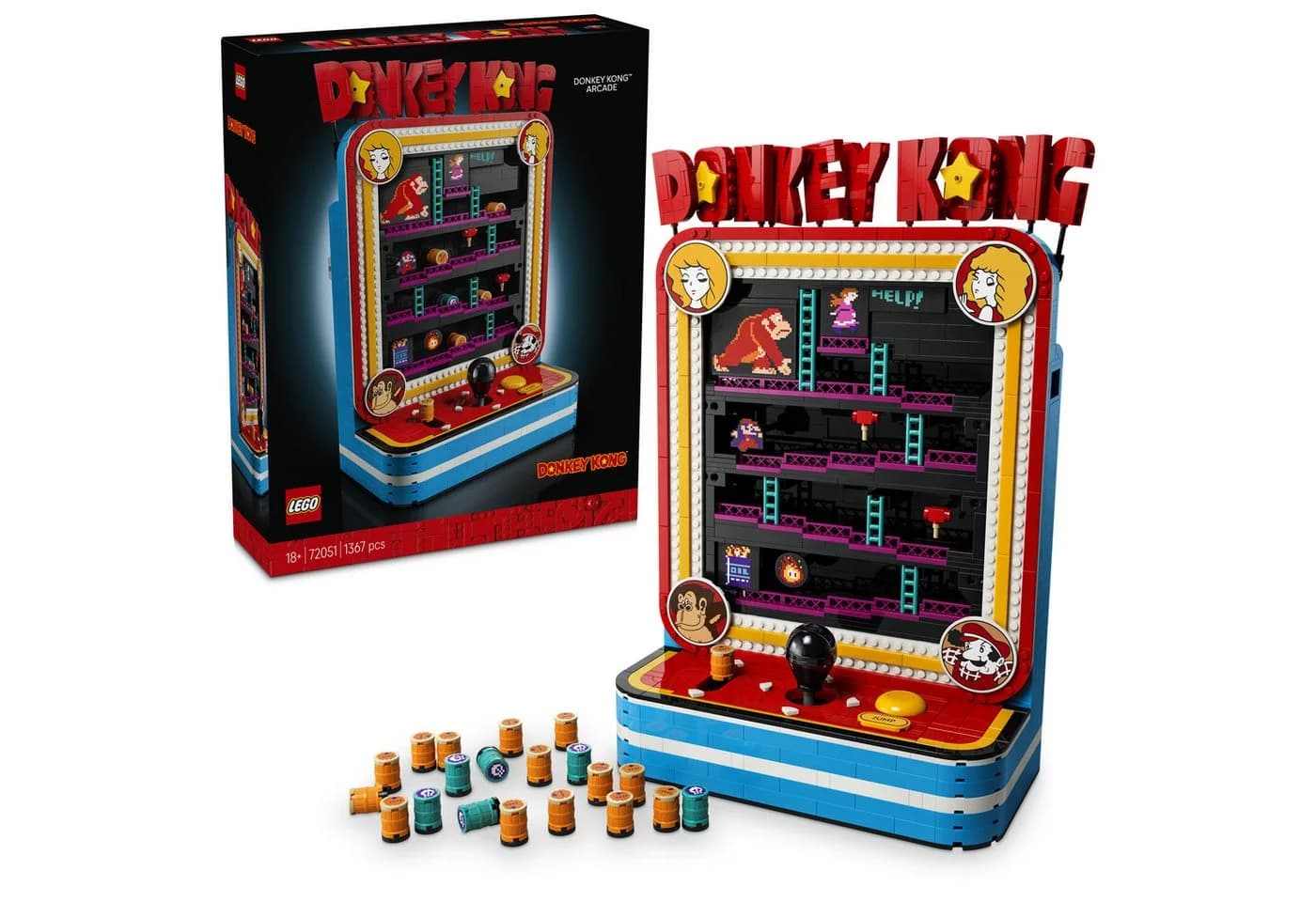 LEGO Donkey Kong Arcade 72051 Retro Bauset 1367 Teile - Bild 2