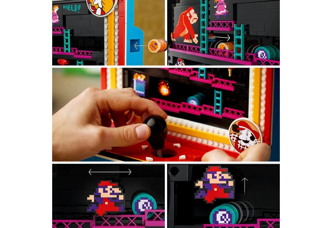 LEGO Donkey Kong Arcade 72051 Retro Bauset 1367 Teile - Bild 5