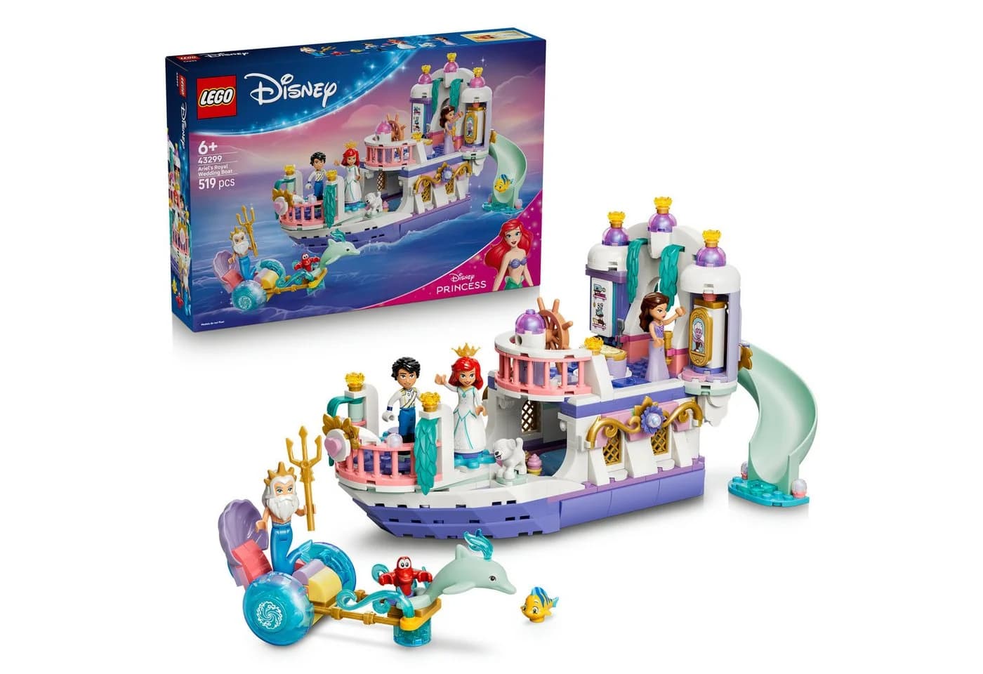 LEGO Arielles Königliches Hochzeitsboot 43299 Disney Princess Bauset 519 Teile - Bild 2