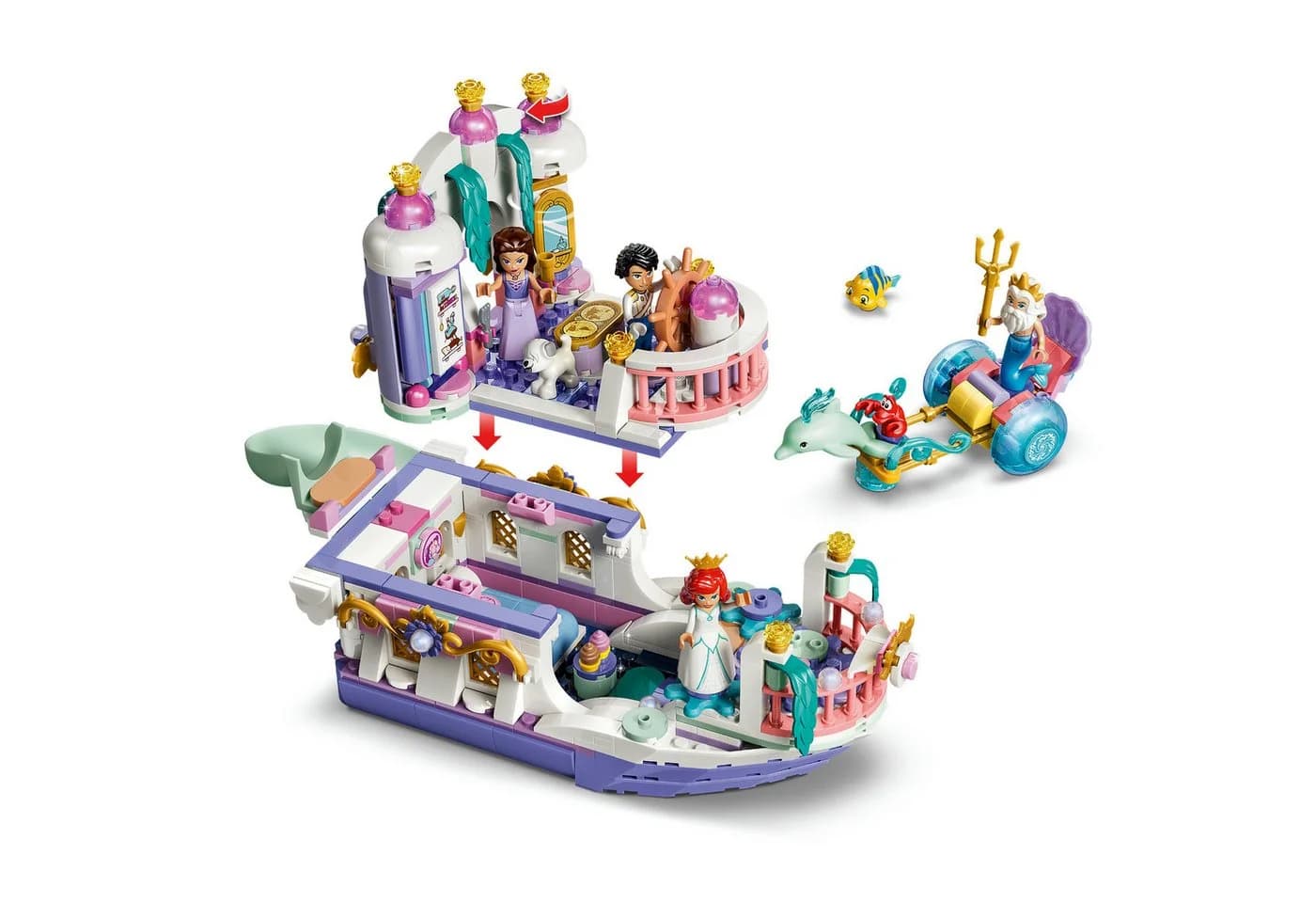 LEGO Arielles Königliches Hochzeitsboot 43299 Disney Princess Bauset 519 Teile - Bild 4