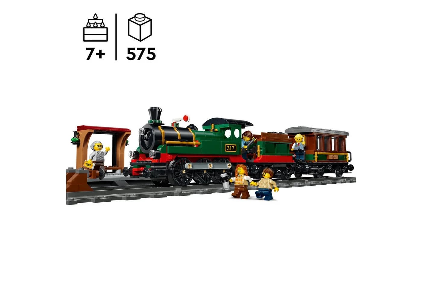 LEGO City Klassischer Dampfzug 60511 Bunt 575 Teile - Bild 3
