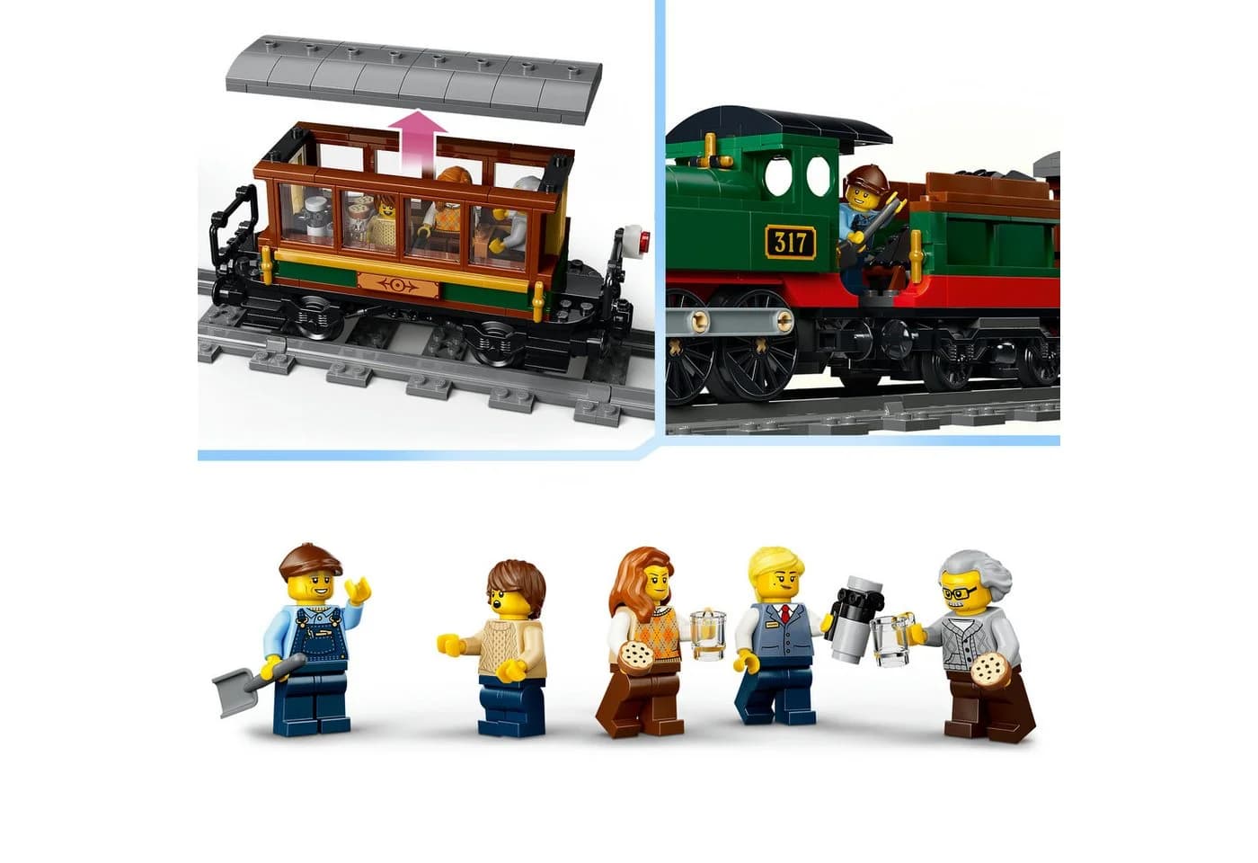 LEGO City Klassischer Dampfzug 60511 Bunt 575 Teile - Bild 5