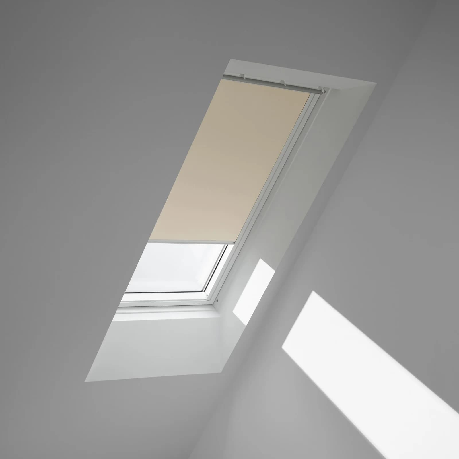 VELUX Verdunklungsrollo DKL S08 Beige/Weiß Polyester Aluminium