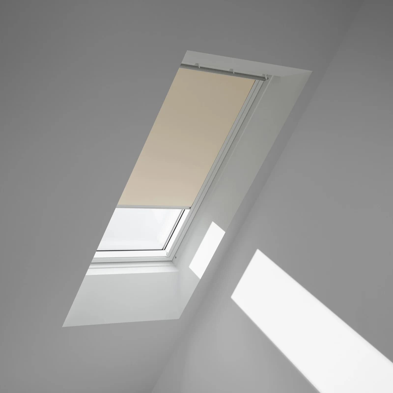 Verdunklungsrollo VELUX CK04 Hellbeige Weiß