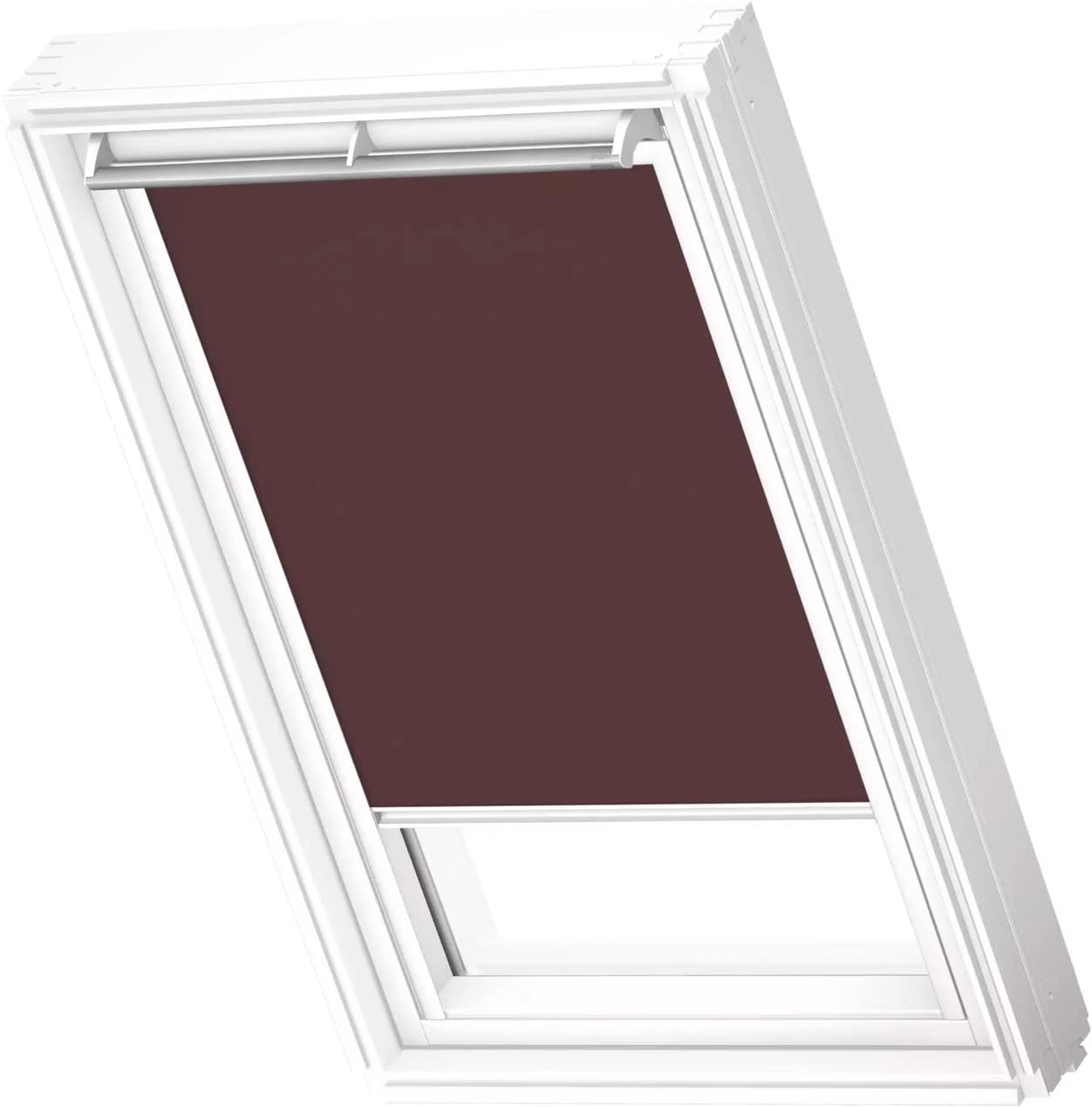 VELUX Verdunklungsrollo DKL 4559SWL Rehbraun Weiß UK08
