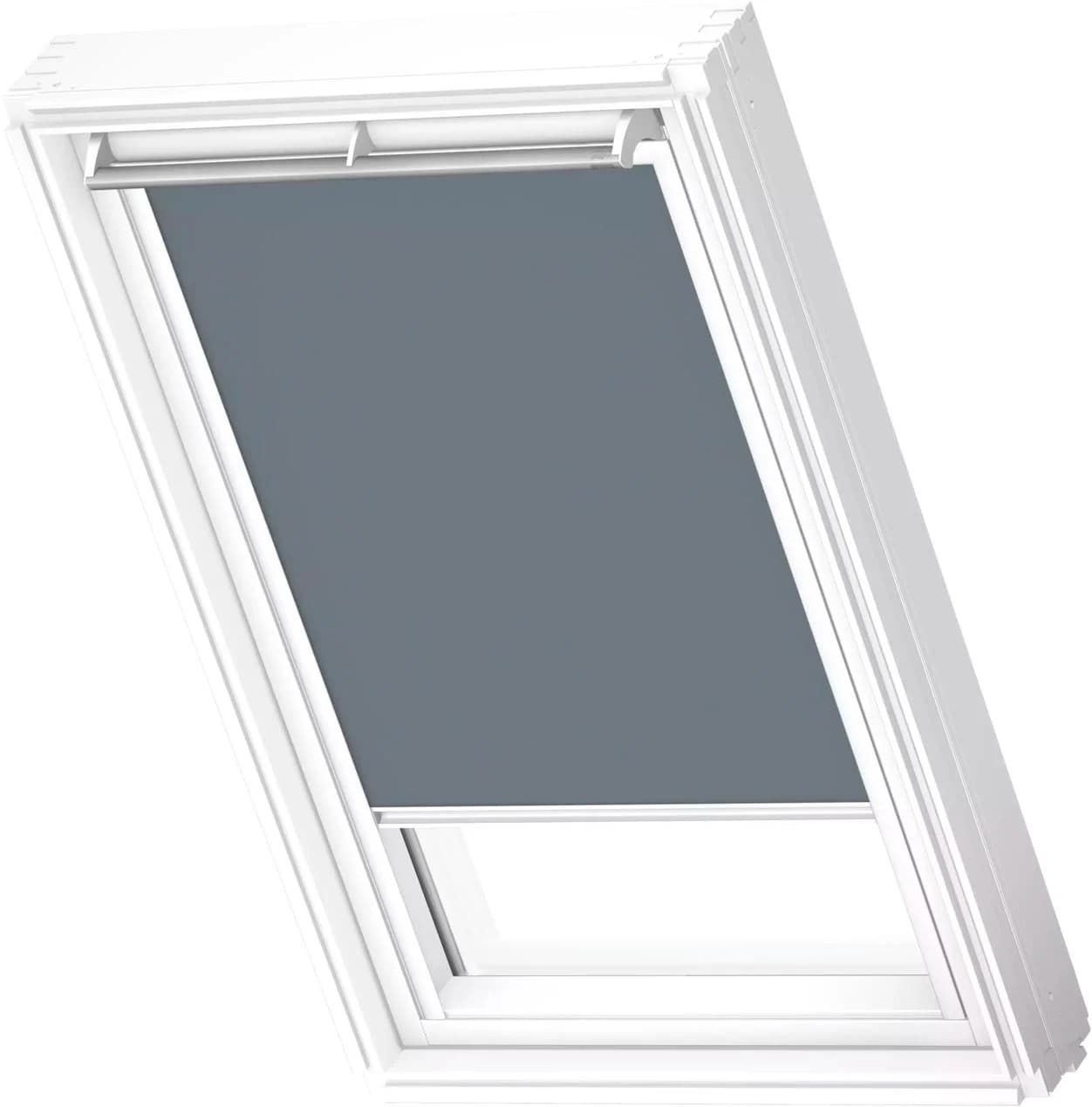 VELUX Verdunklungsrollo DKL 4581SWL Blaugrau Weiß CK04