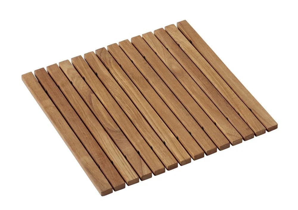 Cinas Badematte Bath Teakholz Runde Silhouette