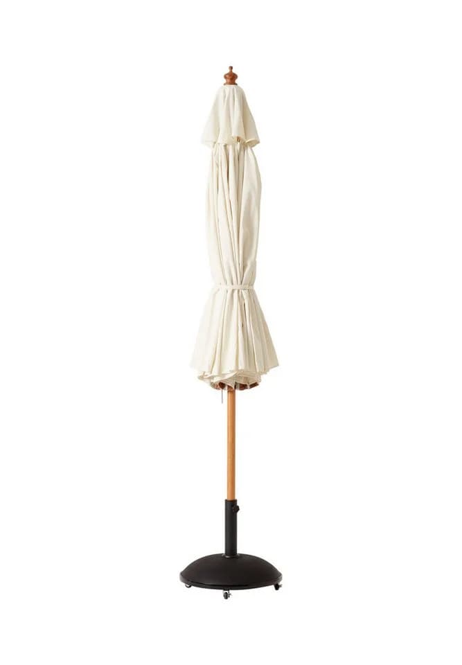 Cinas Sonnenschirm Capri Off-White Teak 300cm - Bild 3