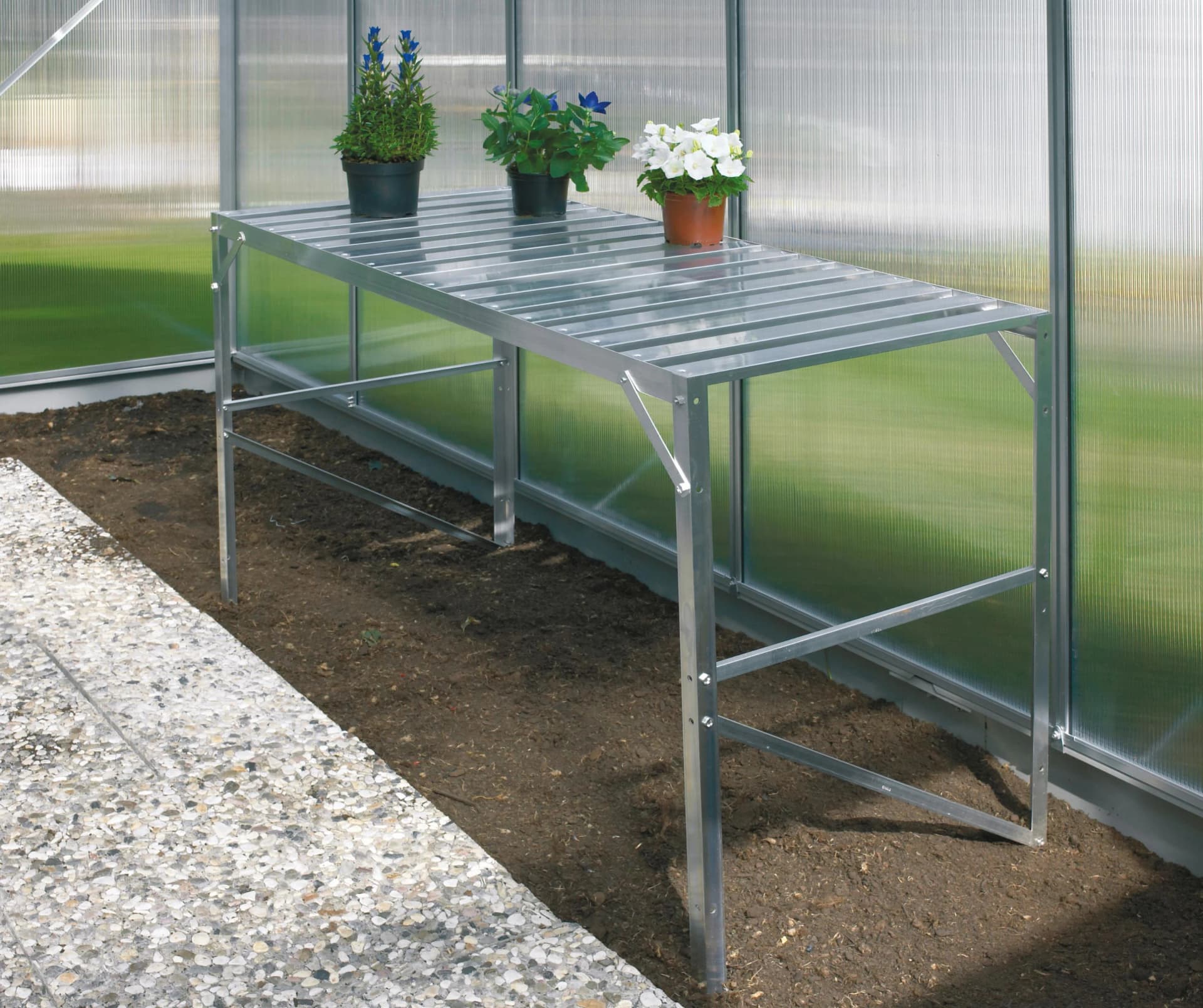 Pflanztisch VITAVIA Silber Aluminium - Bild 3