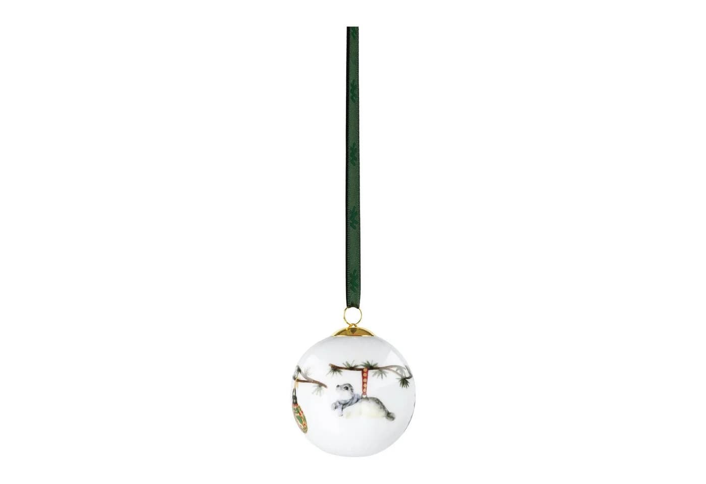 Kähler Hammershøi Christmas Kugel 2026 Weiß Porzellan - Bild 2